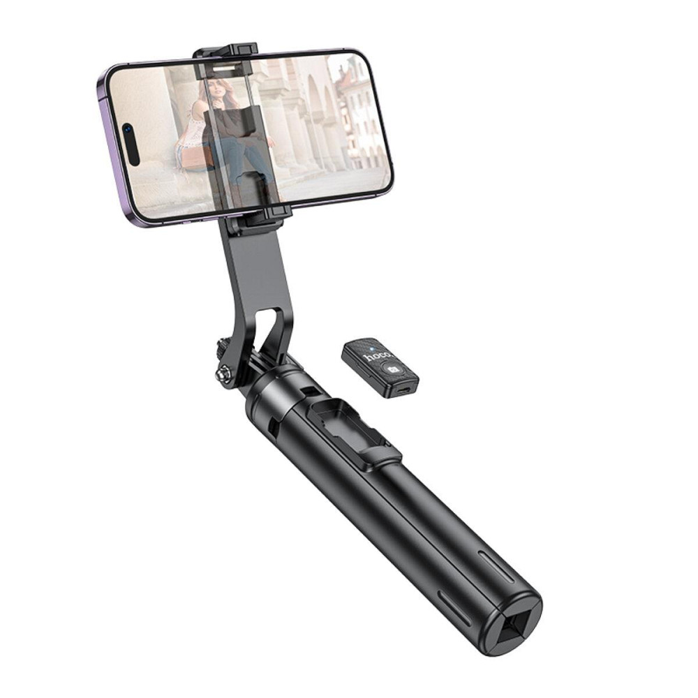 Селфі-монопод HOCO K21 Stream aluminum alloy live broadcast holder Black 6942007609975 Одеса - фото 2