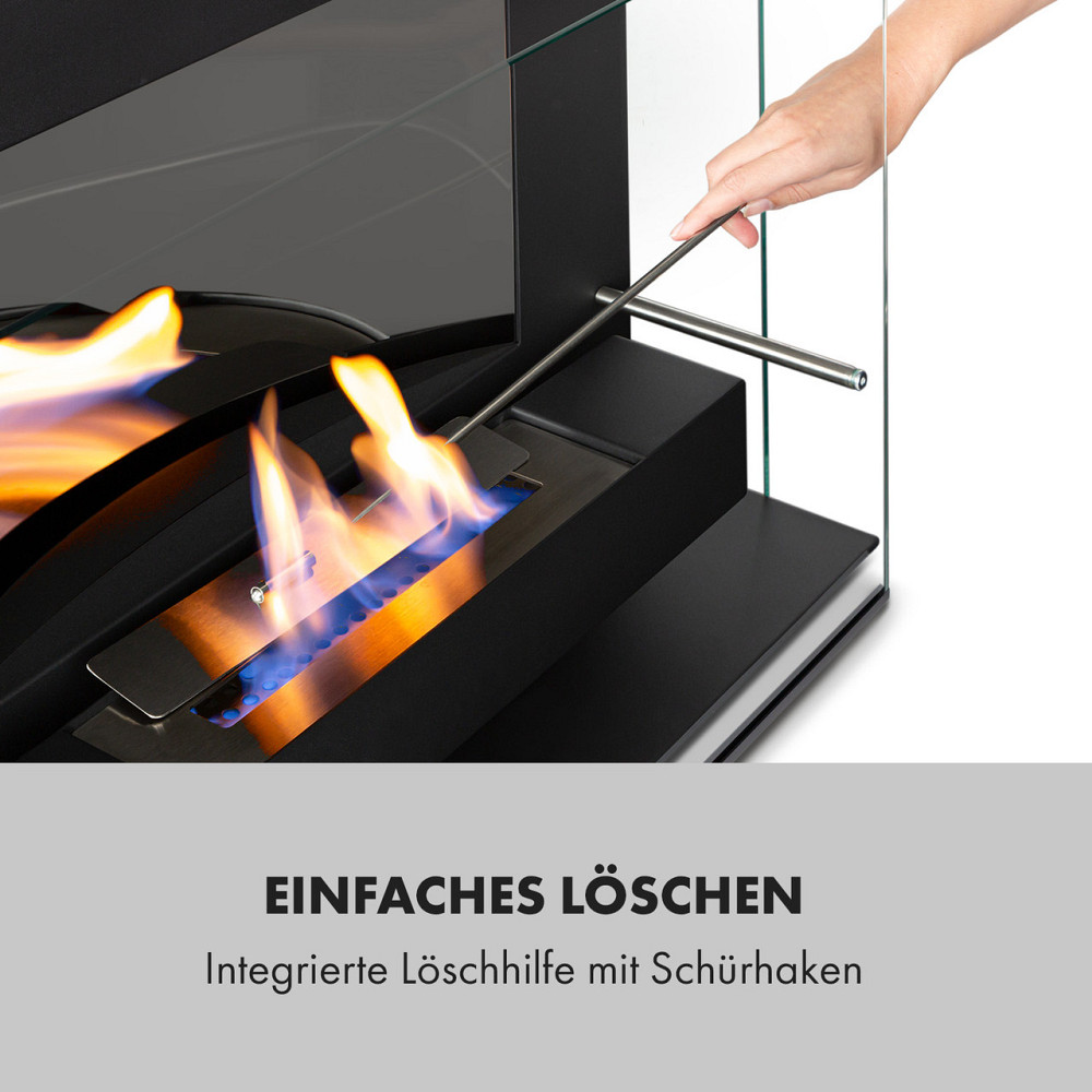 Phantasma Vidro етаноловий камін бездимний пальник із неіржавкої сталі 2h сталевий чорний (Німеччина, читати Рівне - фото 5