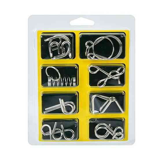 Набір металевих головоломок "Metal Puzzle" 808A-C-B(Yellow) 8 штук в наборі Вінниця