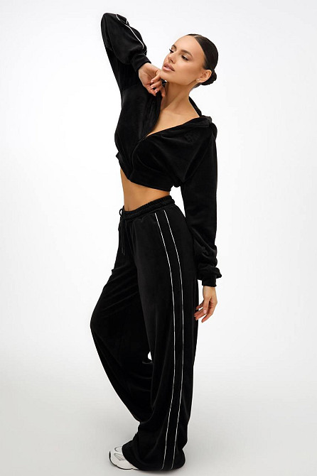 Женский прогулочный велюровый костюм двойка Одесса - изображение 3