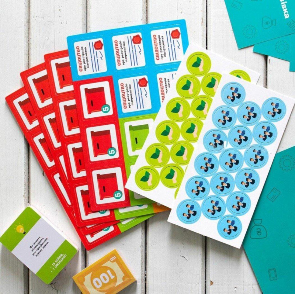 Настільна гра "Бізнес-сходи" РЛ902037У кубик, 5 фішок гравців, Вінниця - фото 2