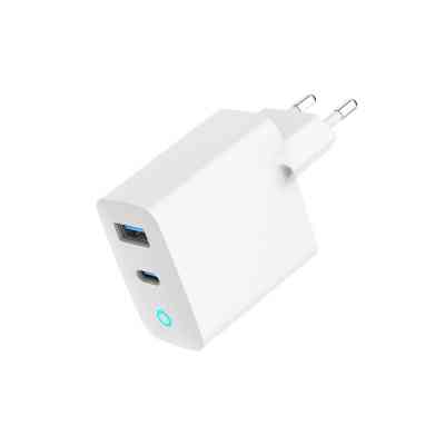 Зарядное устройство Gembird 1хUSB-A (QC3.0 18W) + 1xType-C (PD 65W) white (TA-UC-PDQC65L-W-01) Винница