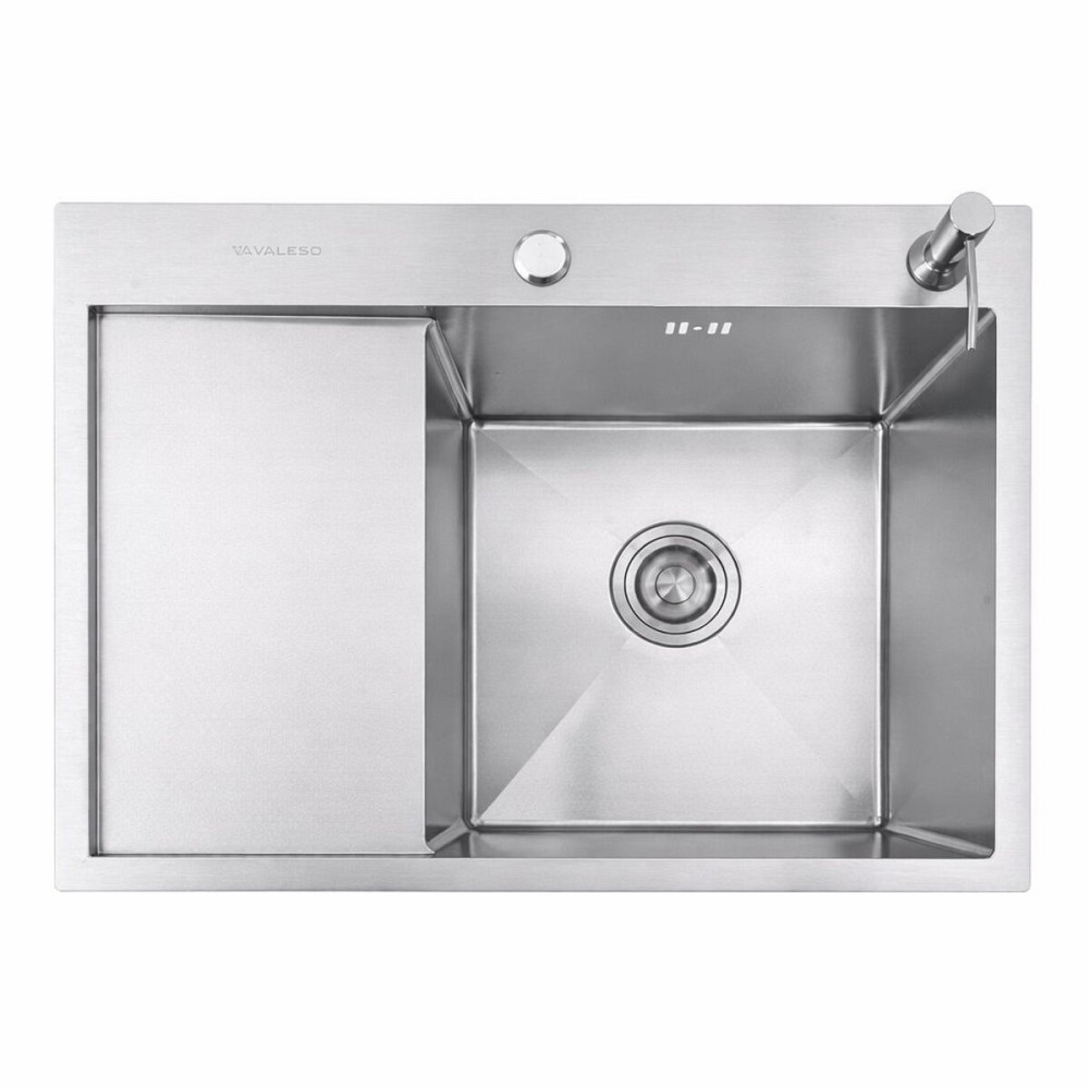 Мийка кухонна нержавіюча сталь для кухні VALESO CM 65*50 R DÉCOR Handmade 3.0/0.8 Коломия - фото 6