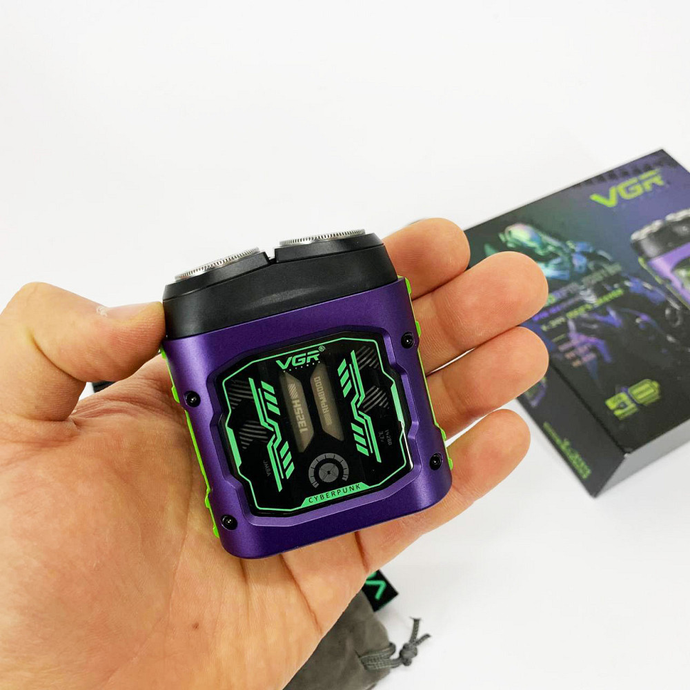 Акумуляторна бритва з фірмовим лезом, Професійна електробритва з насадками, Електробритва для гоління WB-42 Львів - фото 4