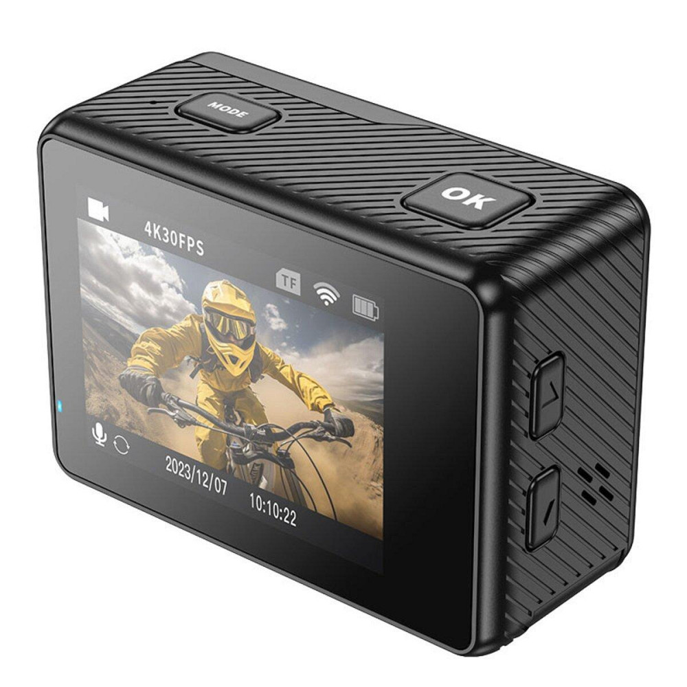 Екшен камера HOCO DV101 dual color screen sports camera Black 6942007616805 Одеса - фото 1