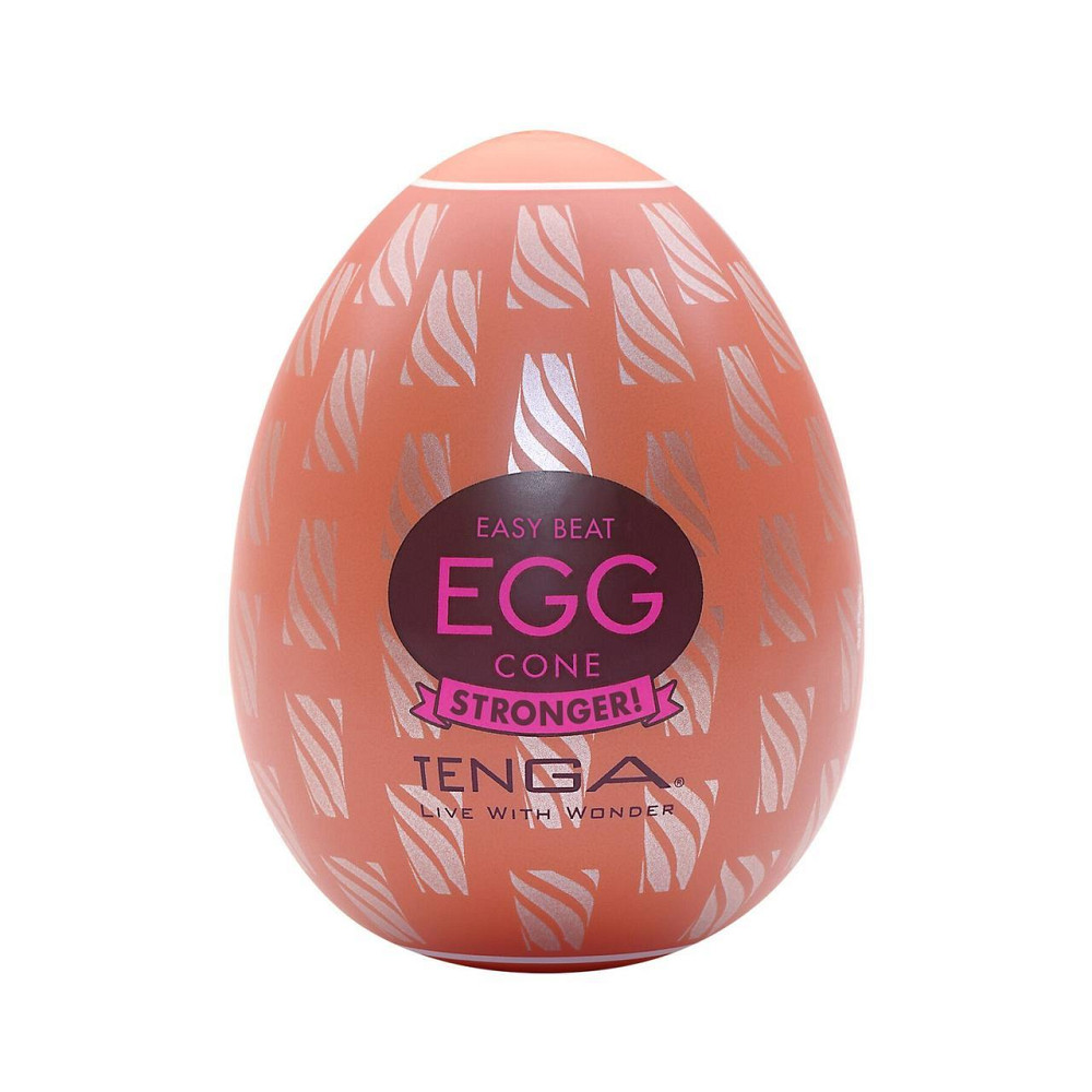 Мастурбатор-яйцо Tenga Egg Cone, плотный TPE, пробник лубриканта 5 мл Sex Aura Киев - изображение 1