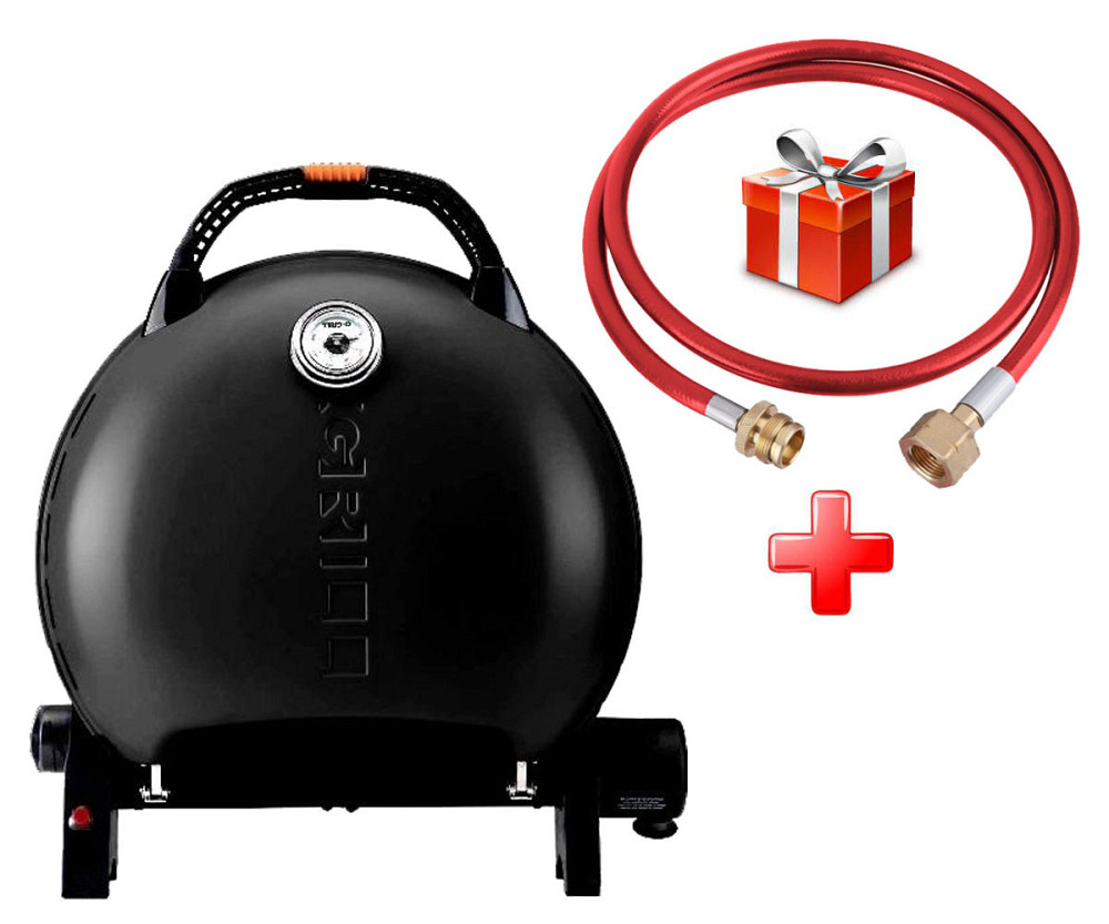 КОМПЛЕКТ Портативный переносной газовый гриль O-GRILL 600T, черный + шланг в подарок! Код: 011677 Ровно - изображение 11