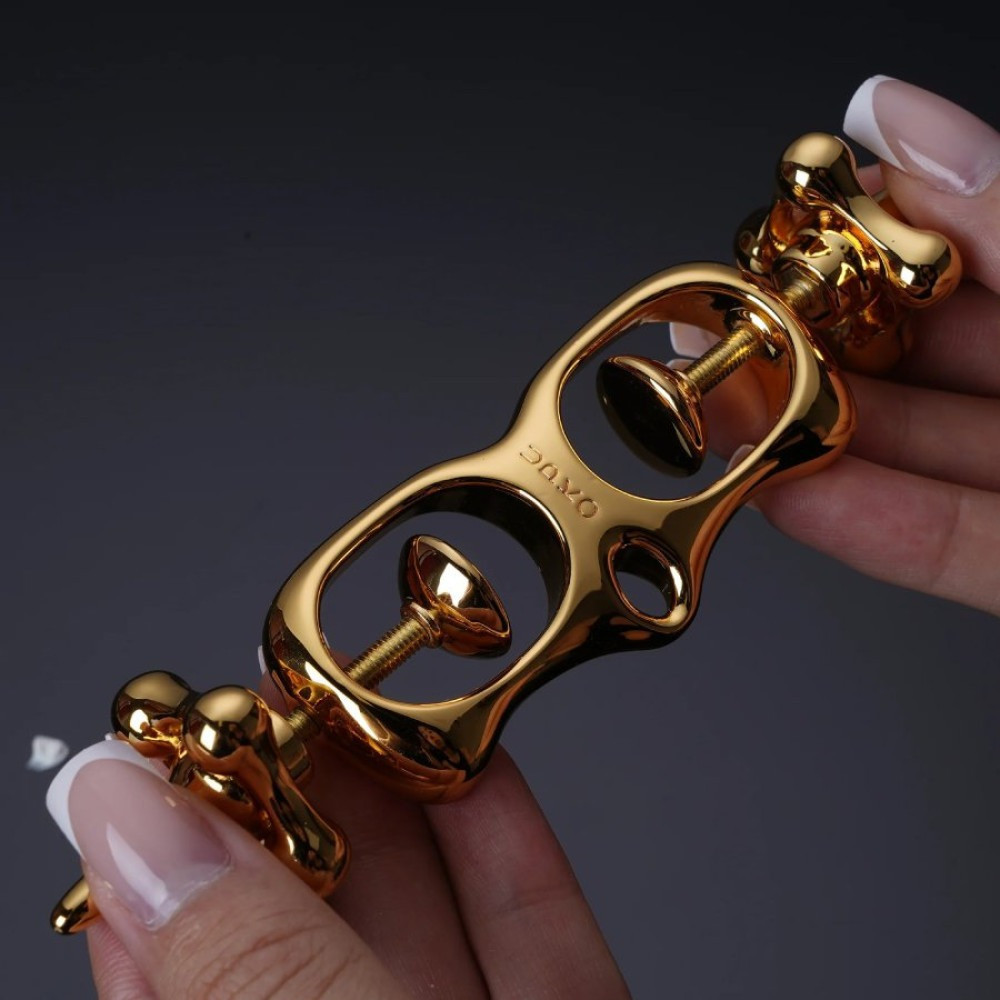 Металеві наручники UPKO Finger Bound Play Collection для великих пальчиків рук, золотисті Sex Aura Київ - фото 7