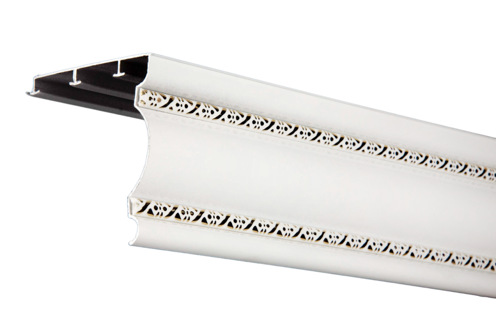 Трехрядный алюминиевый карниз БР-13 Белый 3 Бровары - изображение 4