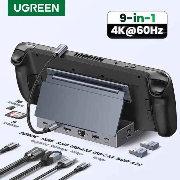 Док-станція концентратор 9 в 1 USB-C Docing Station UGREEN CM800 Луцьк - фото 1