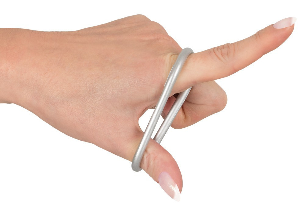 Набір ерекційних кілець - Metallic Silicone Cock Ring Set Sex Aura Київ - фото 8