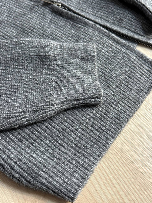 Кардиган жіночий A-N 1899 светр на блискавці в’язаний сірий, сірий, one size Київ - фото 7