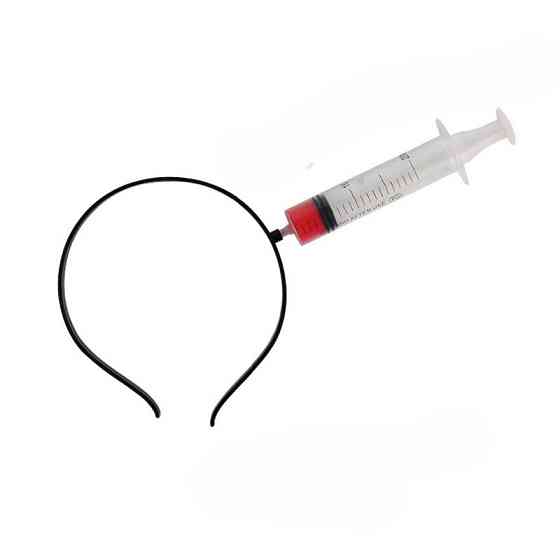 Обруч на Хэллоуин Шприц one size разноцветный Киев