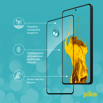 Скло захисне Piko Full Glue Xiaomi Redmi Note 13 Pro 4G Black (1283126583964) Вінниця - фото 4