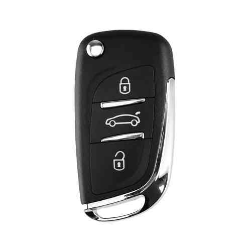 Выкидной ключ Peugeot с корпусом под чип 3 кнопки DKT0269, VA2, автоключ для авто Киев