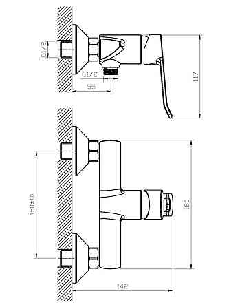 Змішувач для душа Haiba Adel 003   ( HB1005 ) 20646 Харьков