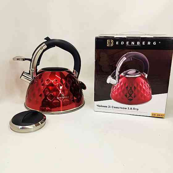 Чайник газовий нержавіюча сталь, Чайники зі свистком заварювальні чайники, Чайник для газової комфорки DT-29 Івано-Франківськ