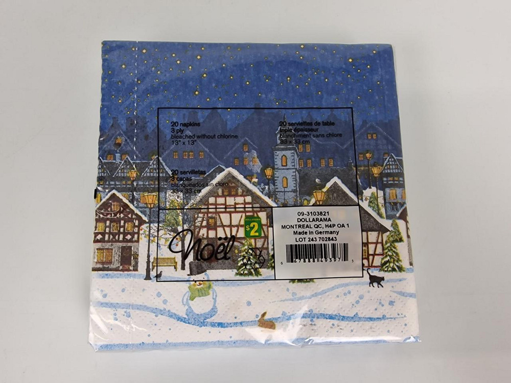 Красива серветка (ЗЗХЗ, 20 шт.) VIVA новий рік малюнок No2 (1 пачка) Харків - фото 2