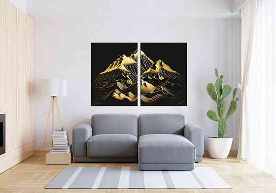 Модульная картина в гостиную / спальню  Золоті  Гори  TLV-2_141 120х170  см Киев