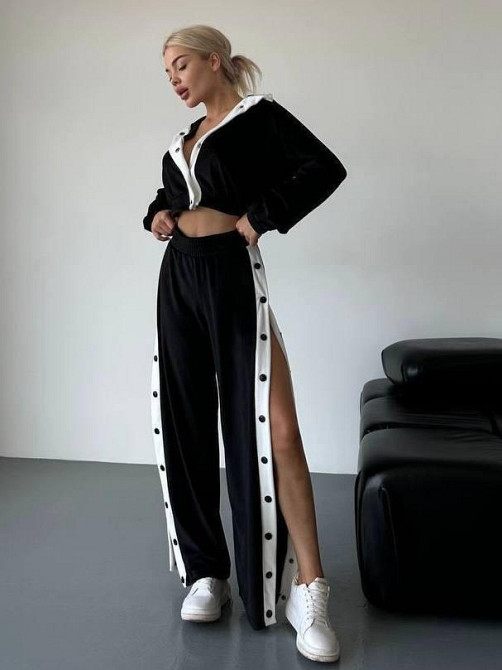 Жіночий стильний прогулянковий костюм двійка плюш-велюр Одеса - фото 7