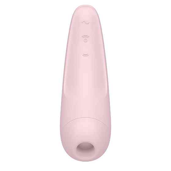 Вакуумный клиторальный стимулятор Satisfyer Curvy 2+ Pink с управлением через интернет Sex Aura Киев
