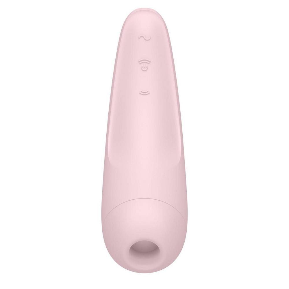Вакуумный клиторальный стимулятор Satisfyer Curvy 2+ Pink с управлением через интернет Sex Aura Киев - изображение 4