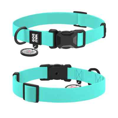 Нашийник для тварин WAUDOG Magnet c QR паспортом, магнітна пряжка-фастекс M тіффані (279527) Вінниця