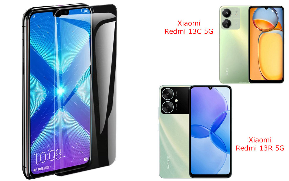 Защитное стекло NeoGlass для Xiaomi Redmi 13C 5G, 13R 5G – ультрапрозрачное и устойчивое Киев - изображение 2