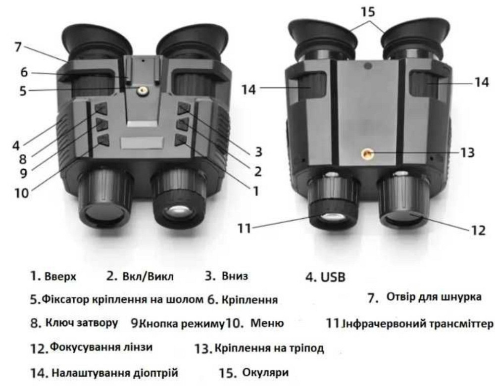 Цифровой прибор ночного видения Бинокль NV8000 Харьков - изображение 1