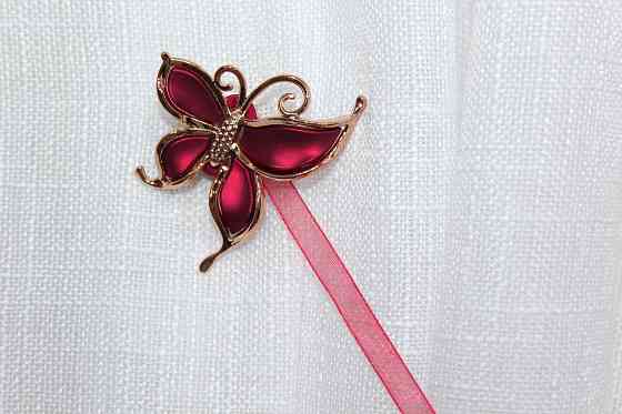 Магніти для штор і гардин (133м) Карнер набір 2 шт Червоний з золотистим (81-044) Київ