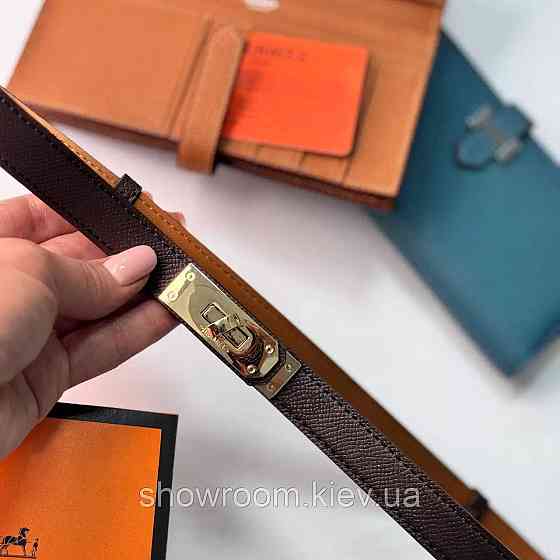 Женский кожаный ремень цвета кофе  (280-1) Киев