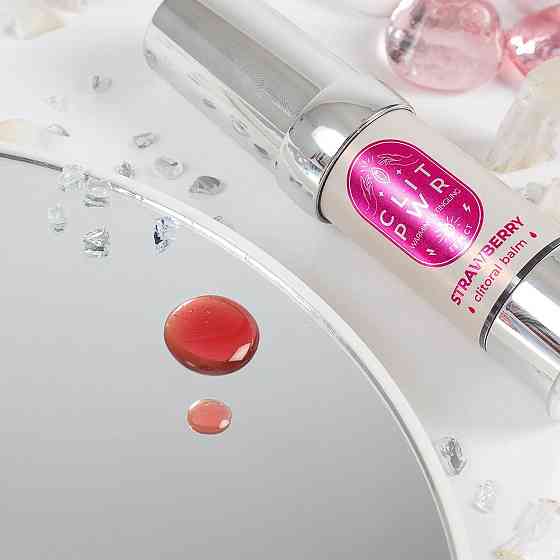 Рідкий вібратор CLIT PWR STRAWBERRY CLITORAL BALM Sex Aura Київ