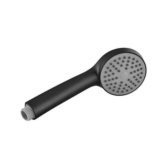 Змішувач для ванни Plamix CEZAR-009 EURO SET матовий чорний зі шлангом, лійкою та кронштейном (PM0693) Харків