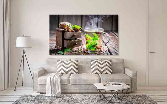 Картина холст в гостиную / спальню Імбирний чай   MLP_106 50x100 см Киев