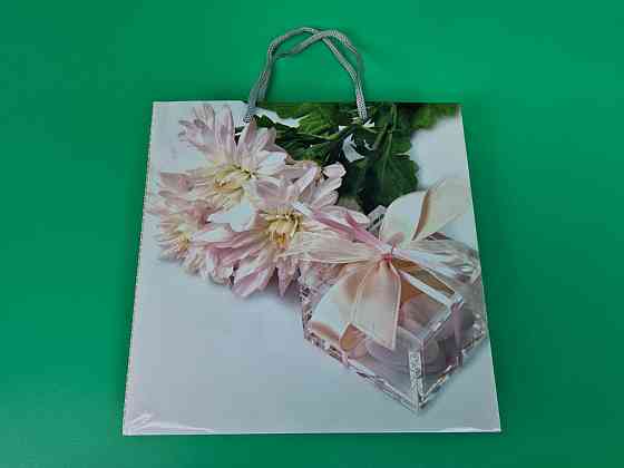 Пакет бумажный подарочный квадратный 23*24*10(артKV-204) (12 шт) Харьков