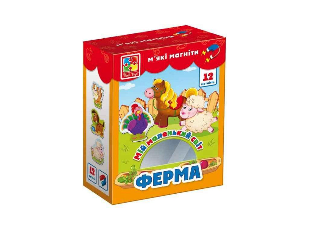 Набір магнітів Мій маленький світ. Ферма VT3106-09 ТМ VLADI TOYS Київ - фото 1