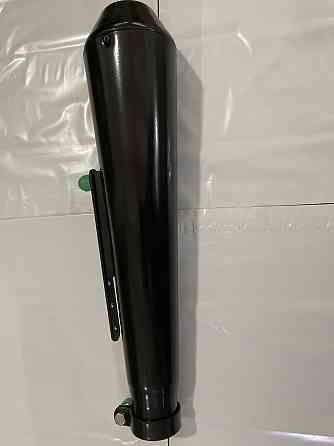 Глушник (тюнінг) 440*96mm (нержавіюча сталь, сопло, чорний, прямоток) 118 Мукачево