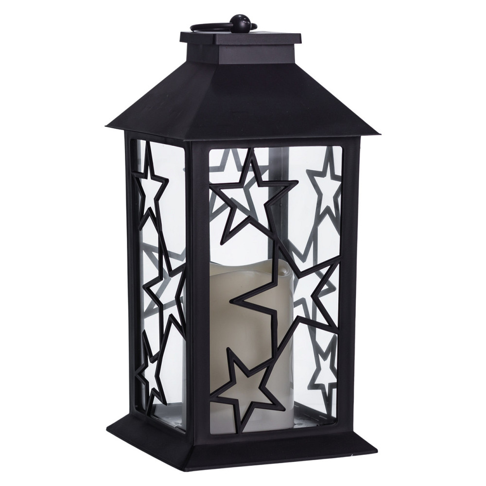 Yiwu Ліхтар декоративний 14×14×30 (см) підвісний з LED підсвічуванням Чорний CR-3-2 Киев - изображение 5