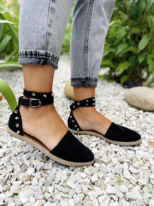 M.KRAFT Босоніжки жіночі M.KRAFT 0592 чорні (літо, замша натуральна) (3513) 37р.38р.39р. Коломия - фото 4