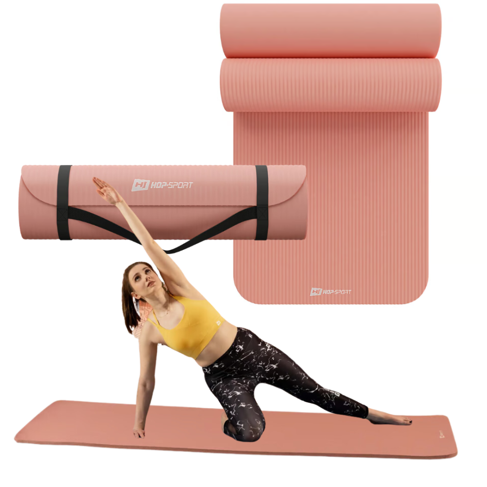 Колрик для йоги Hop-Sport HS-NB010GM NBR 1см персиковый Киев - изображение 7