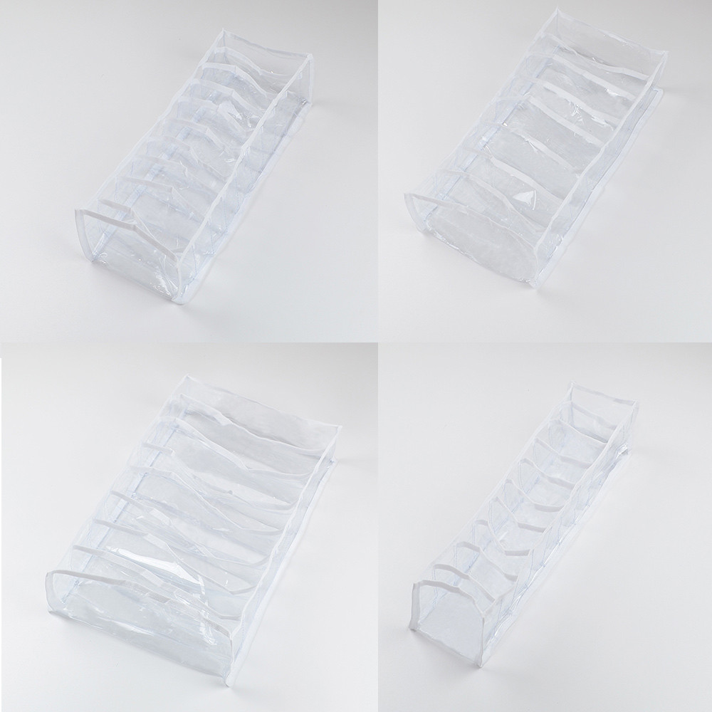 Набір прозорих органайзерів для нижньої білизни 4 шт pvh-4w-white (Білий) Суми - фото 2