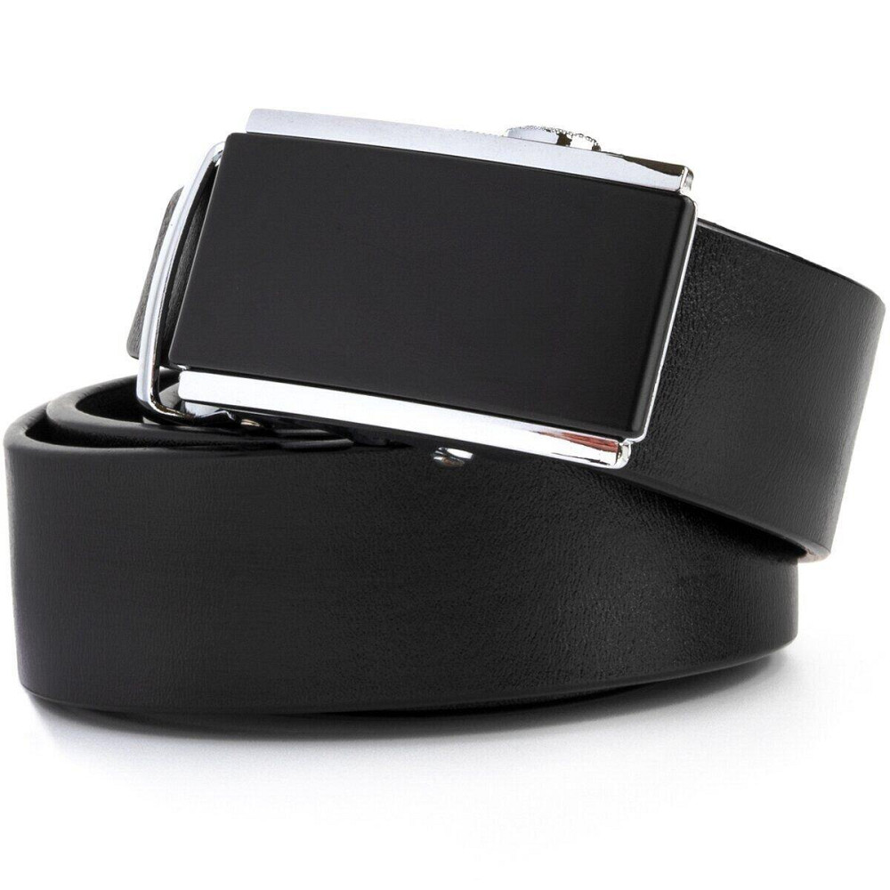 Ремень мужской черный прямоугольник Vintage 20257 Черный Киев - изображение 5