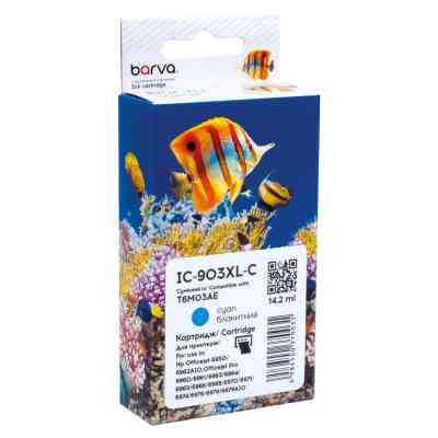 Картридж Barva HP 903XL (T6L87AE/T6M03AE) 825c, cyan (IC-903XL-C) Винница