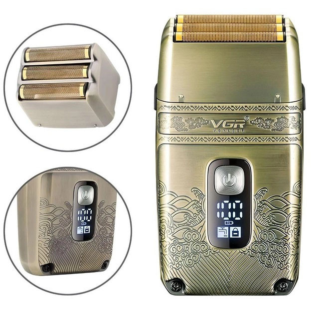 Електрична бритва джемей акумуляторна VGR, Професійна чоловіча електробритва, Бритви акумуляторні LZ-78 Львів - фото 2