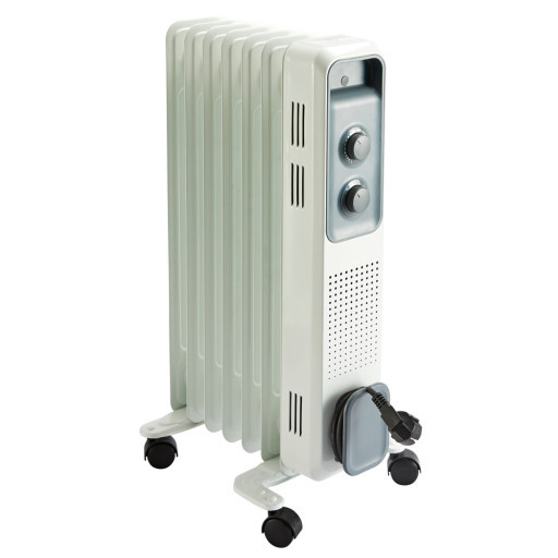 Масляный обогреватель 7 секций 1500 Вт Equation белый Киев - изображение 1