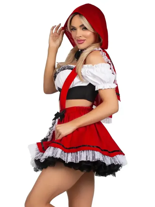 Костюм Червоної Шапочки Leg Avenue Flirty Miss Red Top and Skirt S Львов - изображение 3