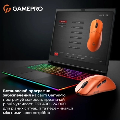 Мышка GamePro Genesis Avenger Wireless/Bluetooth/USB Orange (GM096O) Винница - изображение 2