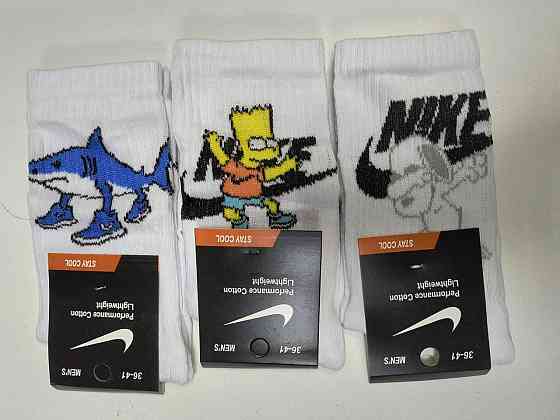 Носки женские высокие прикольные. Носки из хлопка 3 штуки. Цвет белый. Размер 36-41 Киев