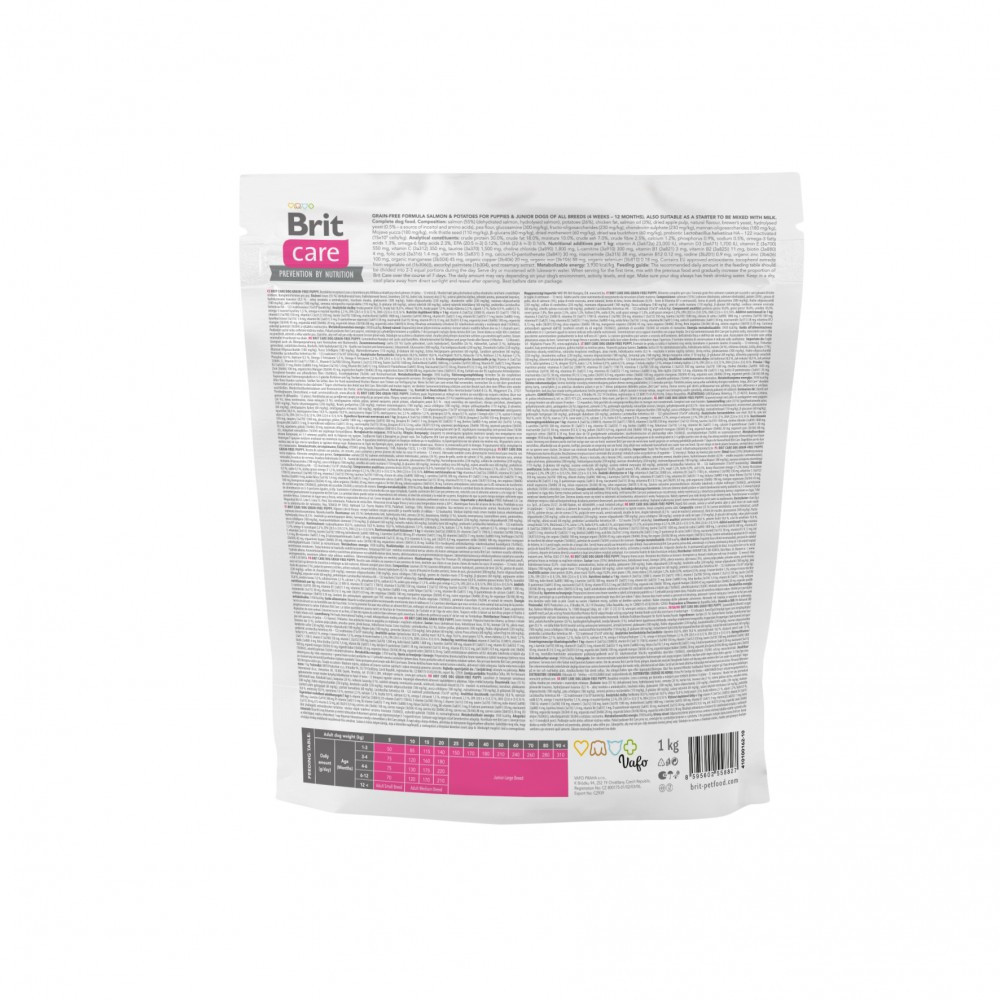Сухой корм Brit Care Dog Grain-free Puppy для щенков, беззерновой с лососем, 1 кг Винница - изображение 2