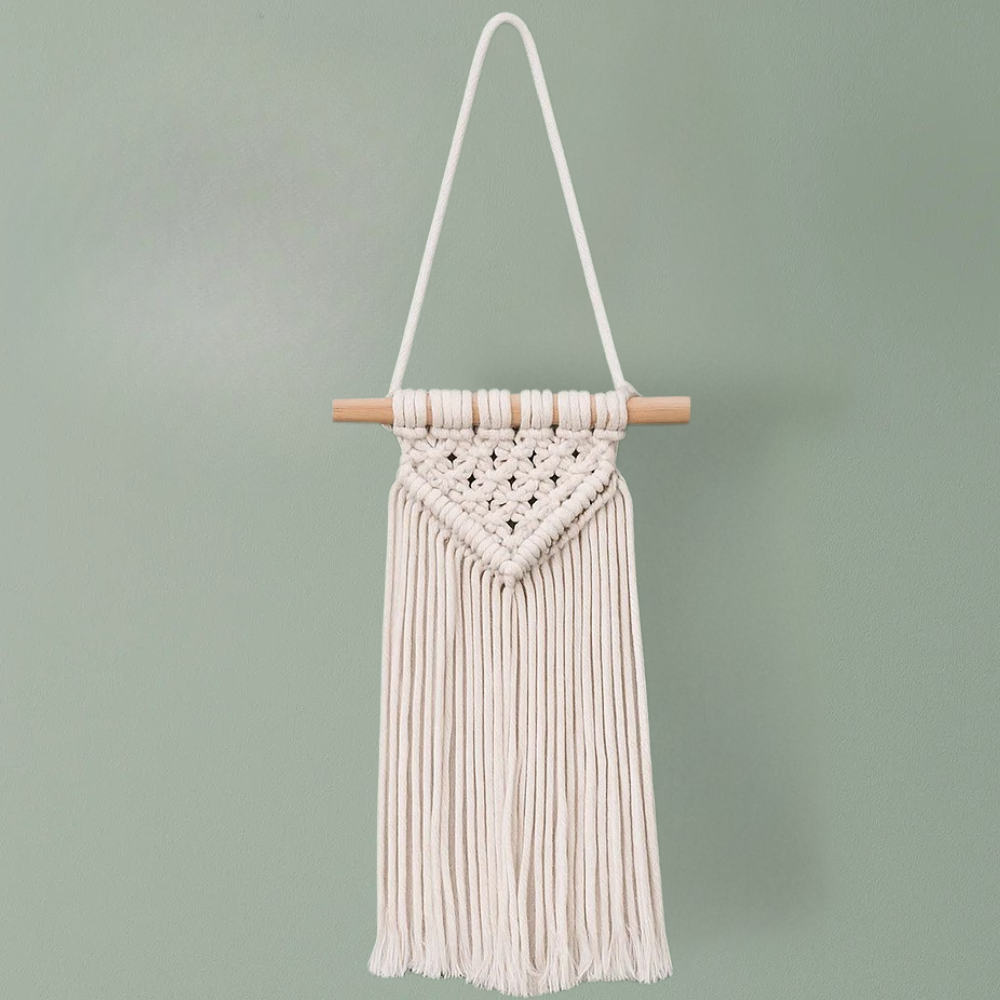 Набір макраме для творчості та ручного в'язання гобелена настінного декору «Міні-панно» 40х15см, білий Кам'янець-Подільський - фото 5